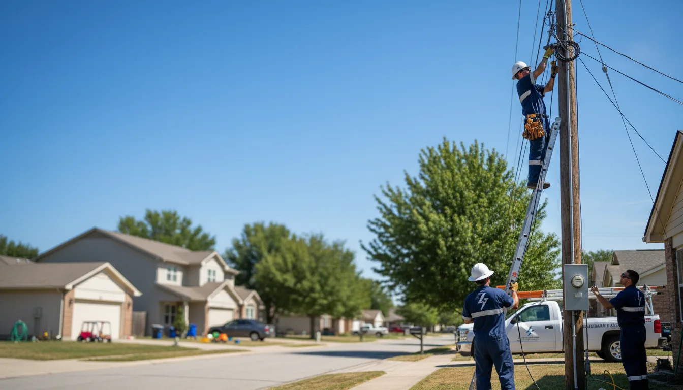 Residential electrician providing installation services in Marks, MS